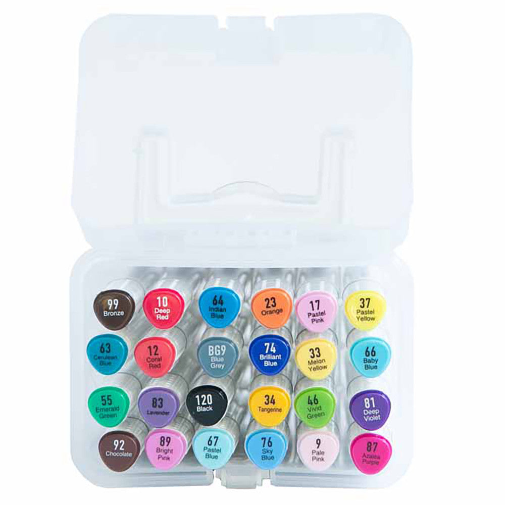 Brea Reese Dual-Tip Alcohol Markers - 24 Vibrant Colors Set - Image 2