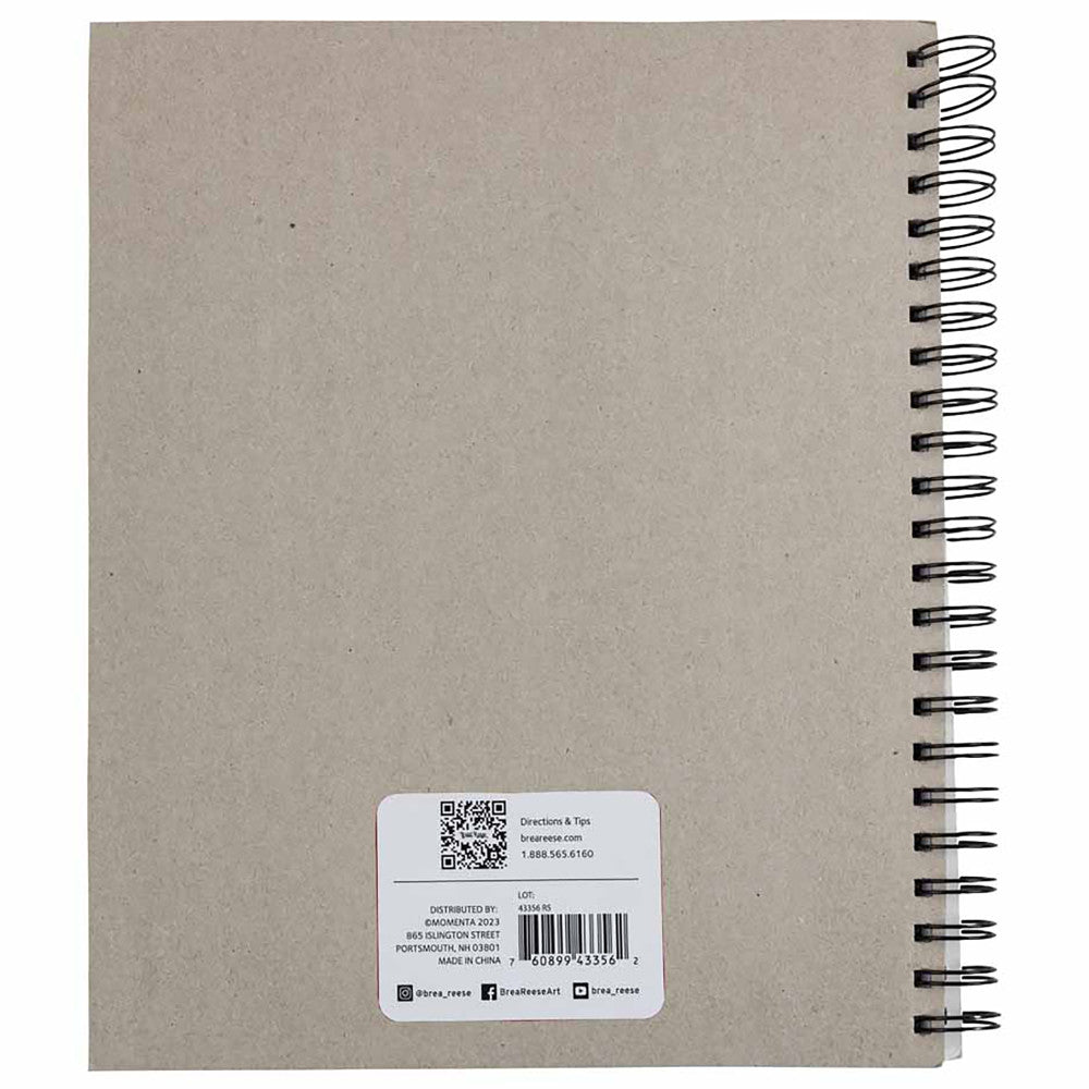 Brea Reese Spiral-Bound Drawing Paper Pad, 60 Sheets, 9x12" - Image 2