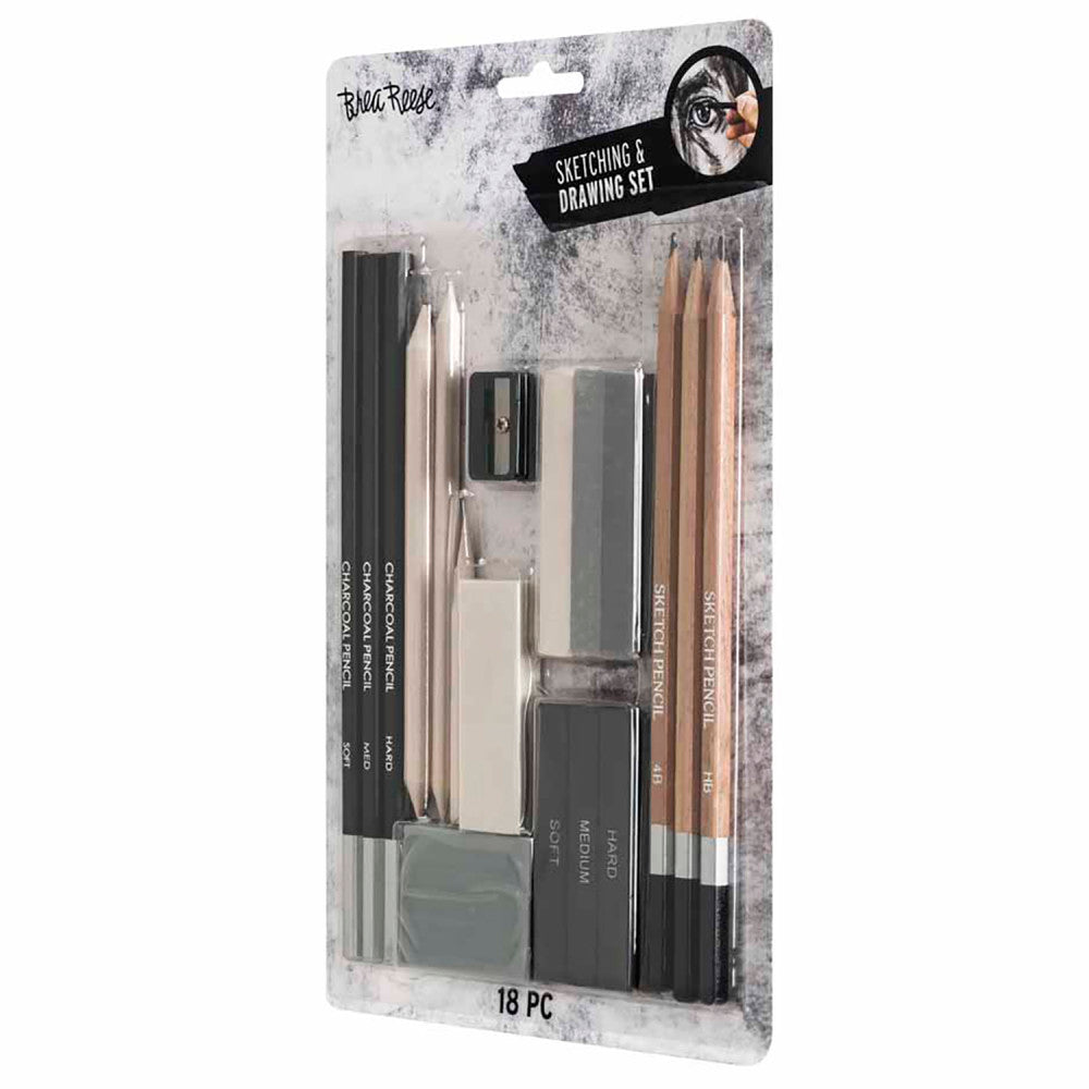 Brea Reese Beginners Sketch & Draw Set - 18pc Art Kit - Image 5