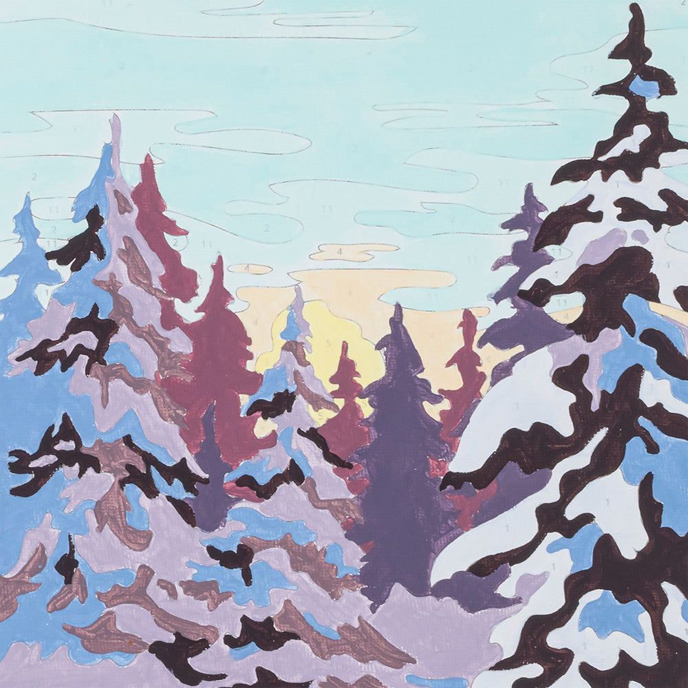 Brea Reese Winter Wonderland Acrylic Paint-by-Number Kit - Image 2