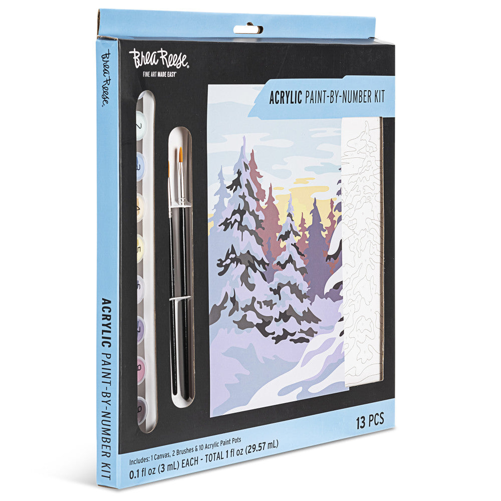 Brea Reese Winter Wonderland Acrylic Paint-by-Number Kit - Image 3