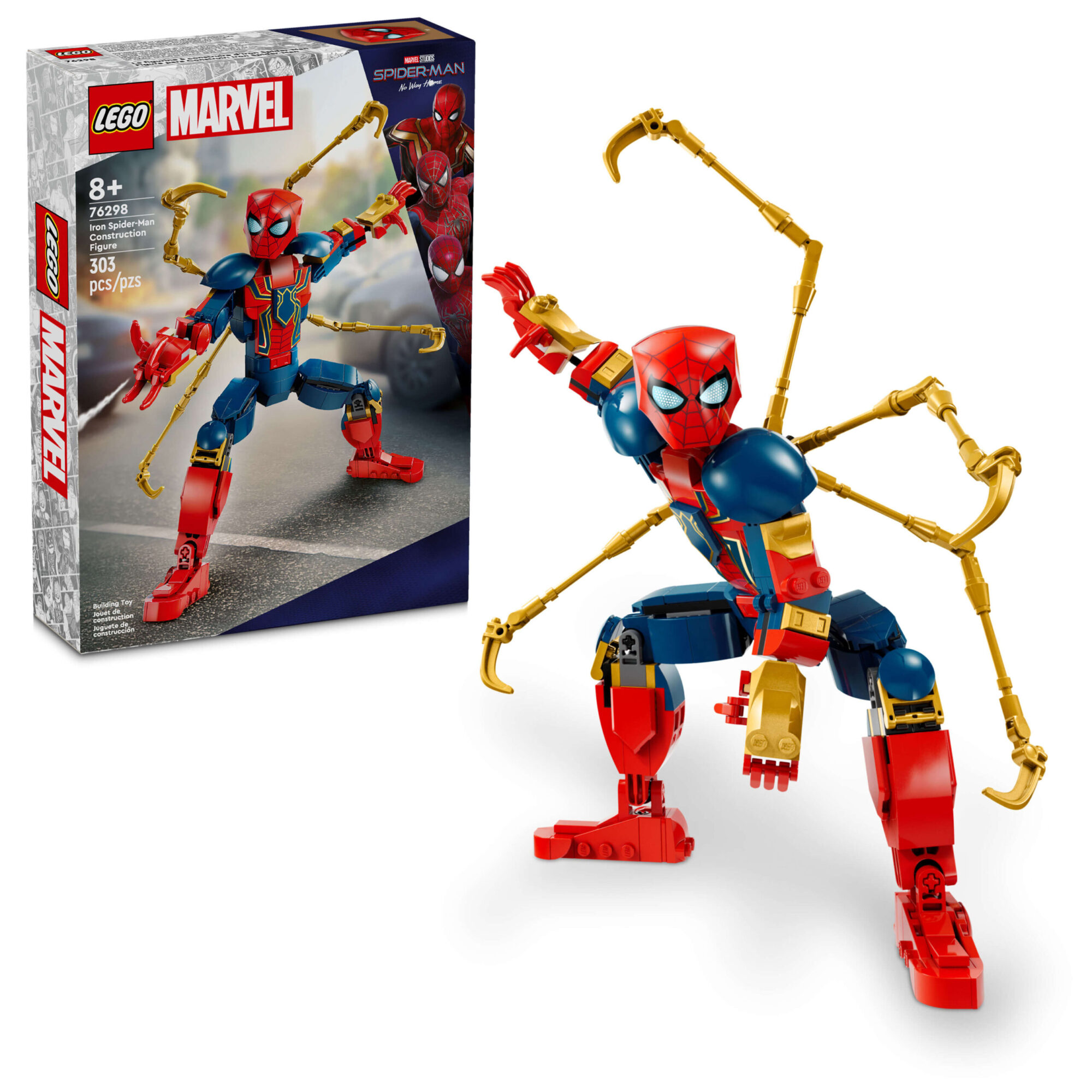 LEGO Marvel 303-Piece Iron Spider-Man Poseable Figure 76298