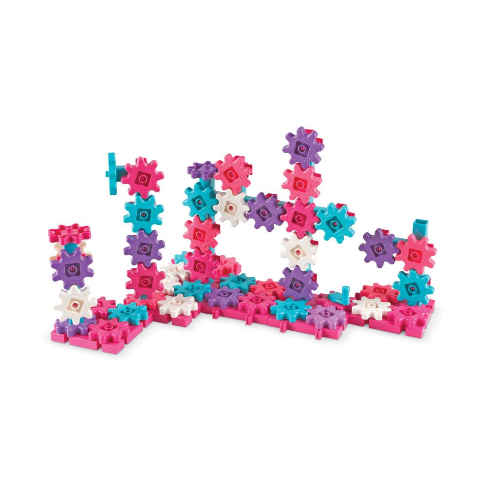Learning Resources Gears! Gears! Gears! Deluxe Pink Building Set - 100 Pieces - Image 2