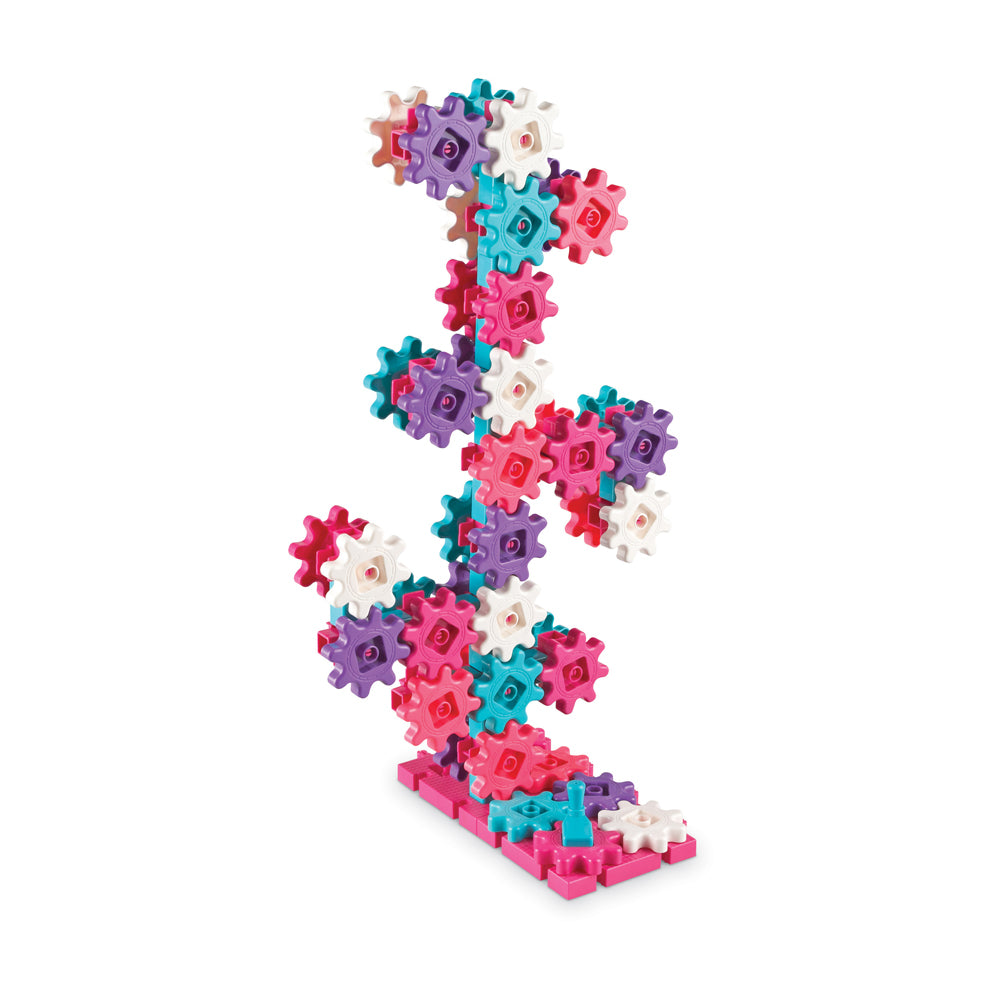 Learning Resources Gears! Gears! Gears! Deluxe Pink Building Set - 100 Pieces - Image 3