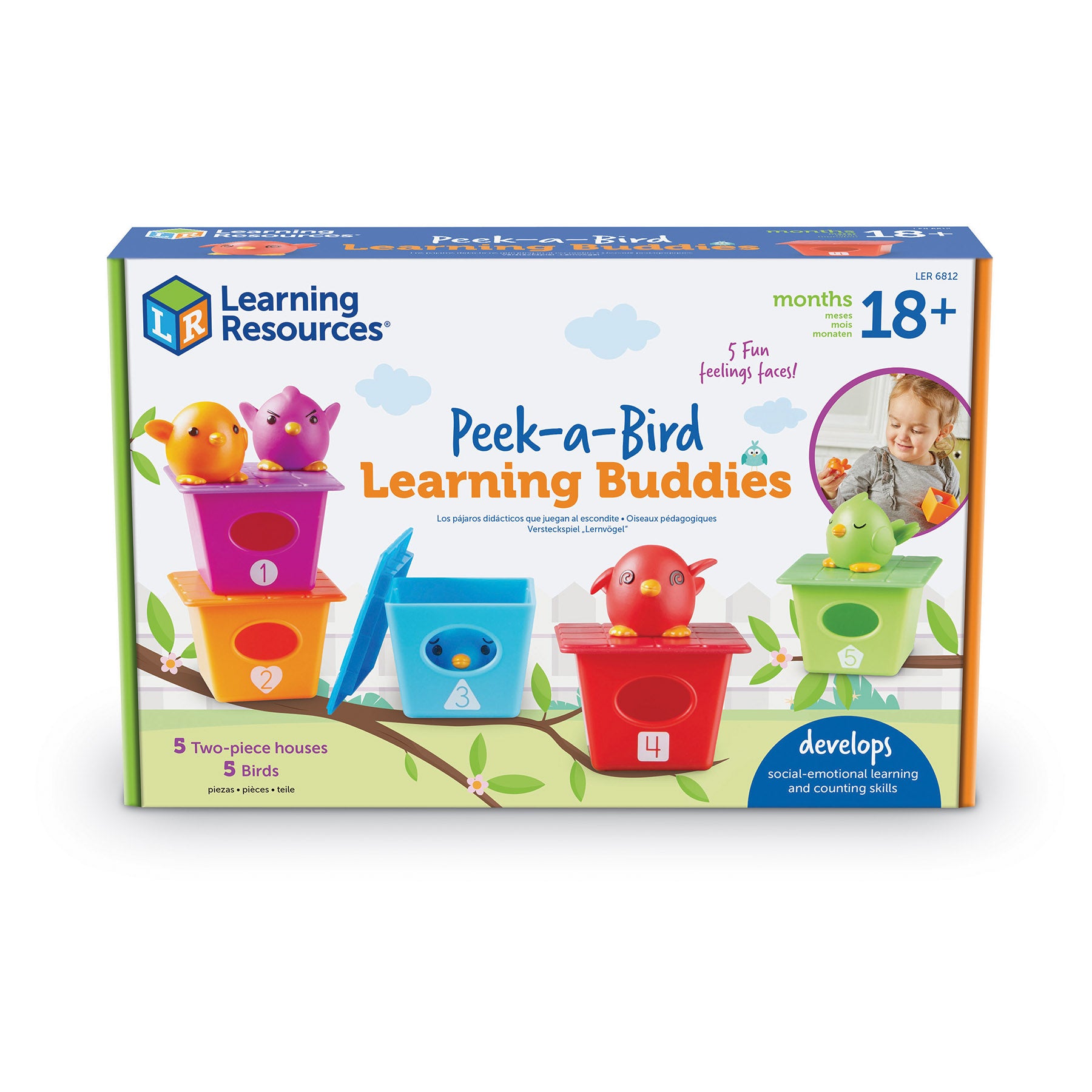 Learning Resources Peek-a-Bird Learning Buddies - Interactive Educational Toy - Image 2