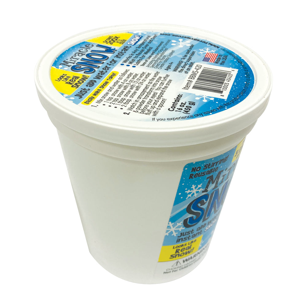 Toys By Nature Miracle Snow Instant Snow Kit ???? 1lb Big Bucket - Image 3