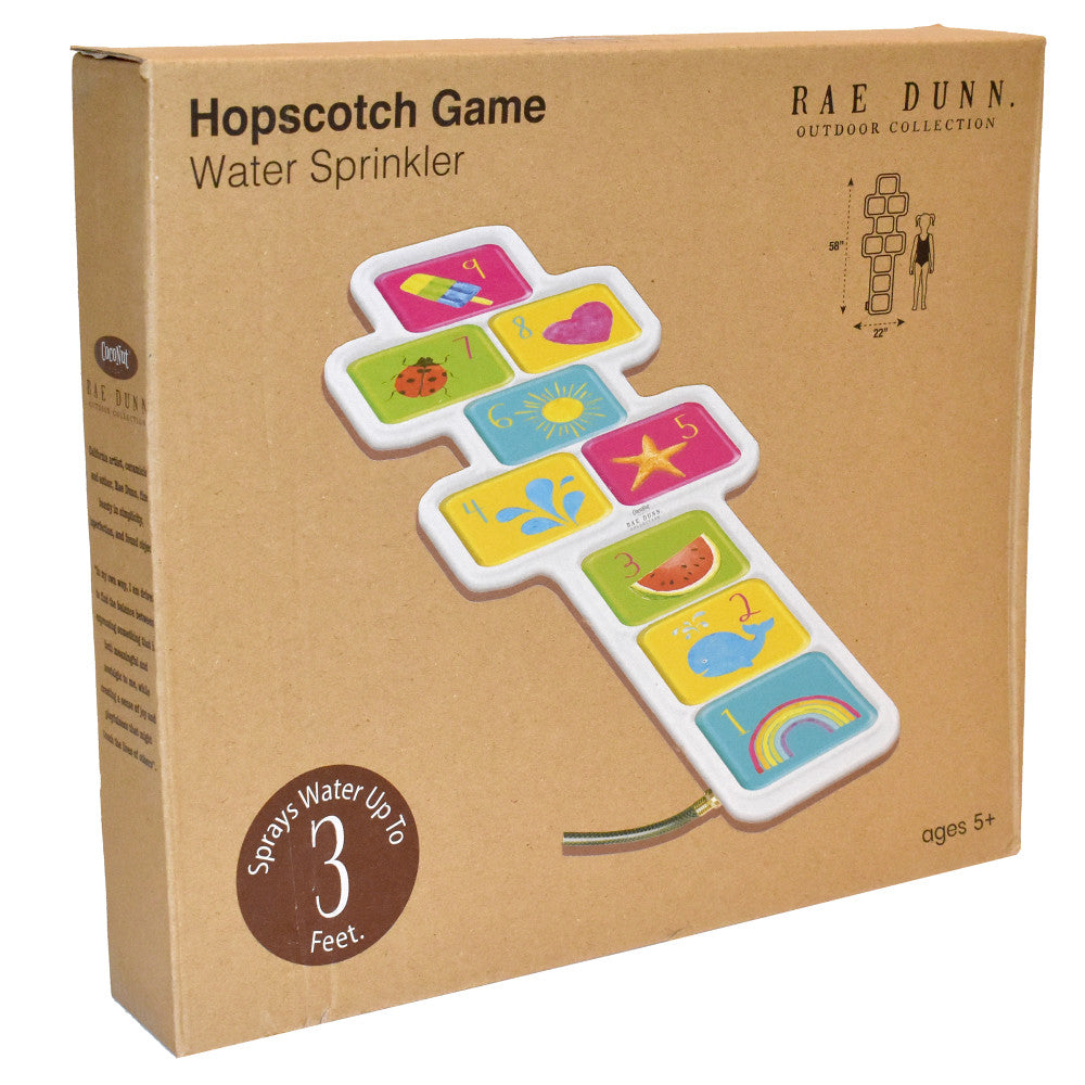 Rae Dunn Hopscotch Water Sprinkler Game - Inflatable Backyard Toy for Kids Age 5+ - Image 2