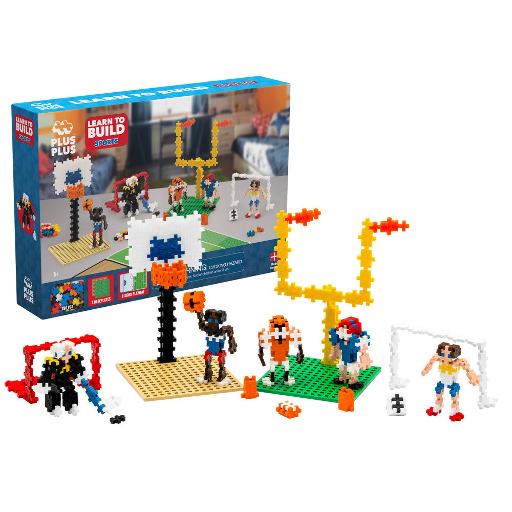 Plus-Plus Learn to Build Sports Set - 380 Pieces for Kids Ages 5+ - Image 2