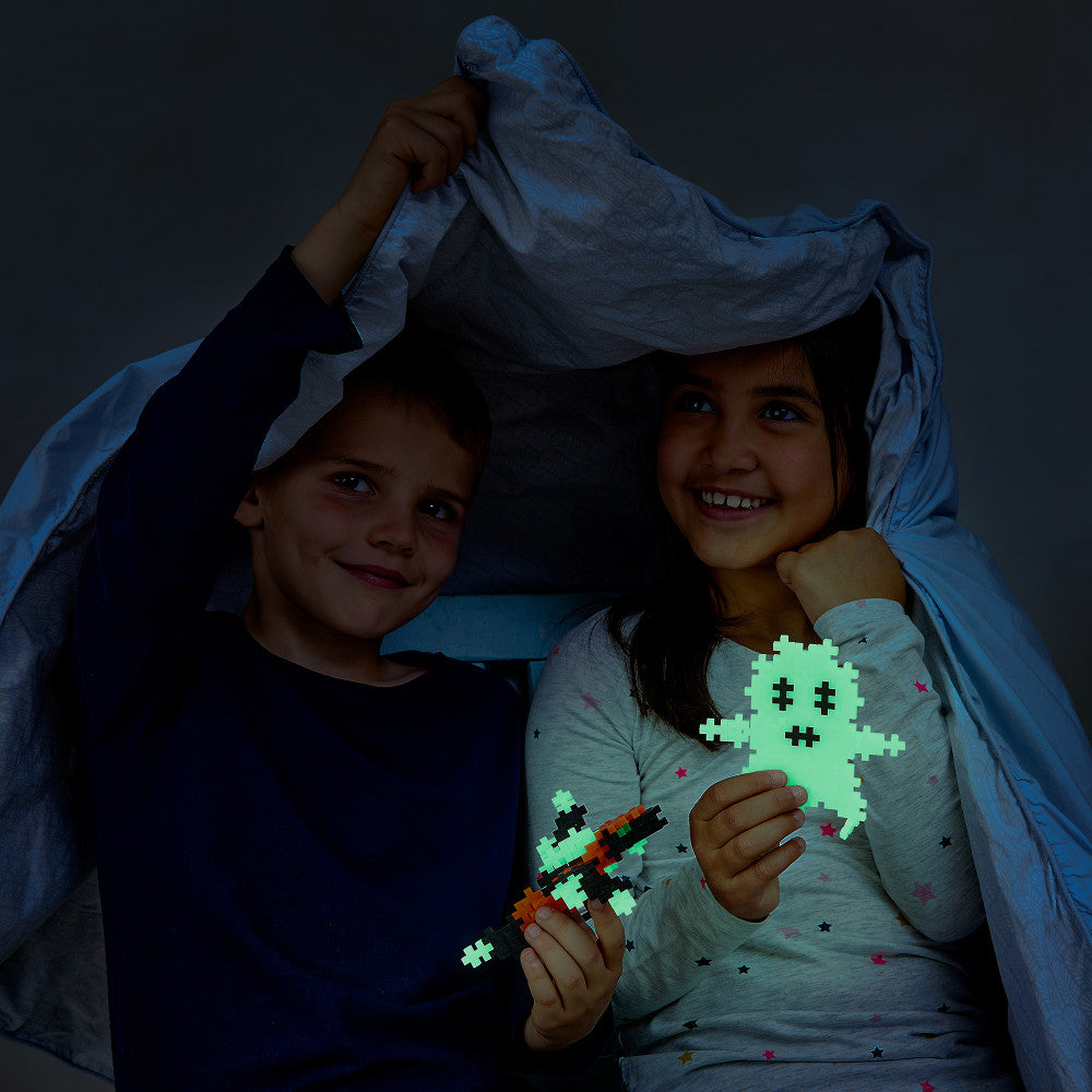 Plus-Plus Super Tube - Glow in the Dark Mix - 500 Pieces for Kids Ages 5+ - Image 6