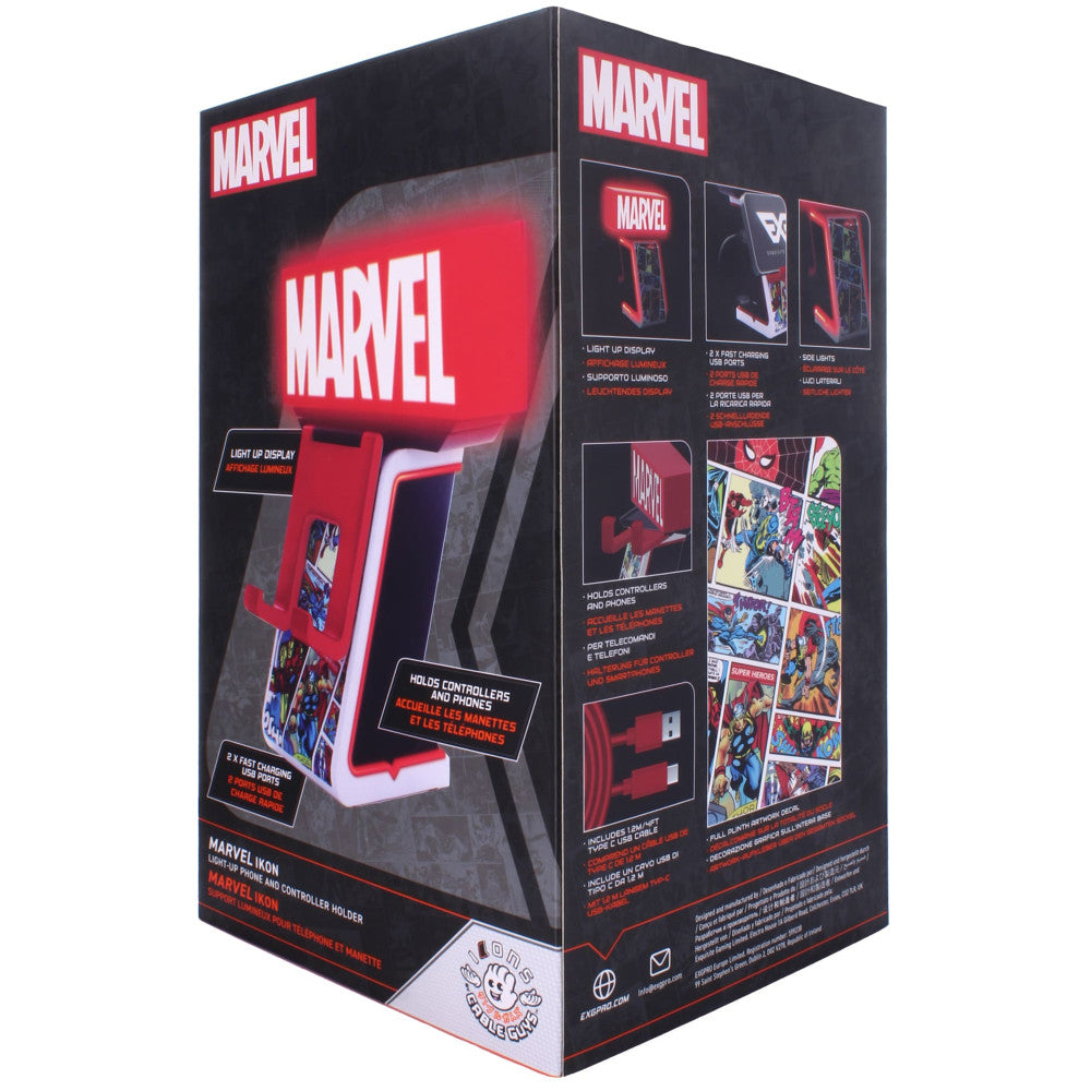 Cable Guys LED IKONS - Marvel Red Brick Logo - Illuminated Device Holder - Image 3
