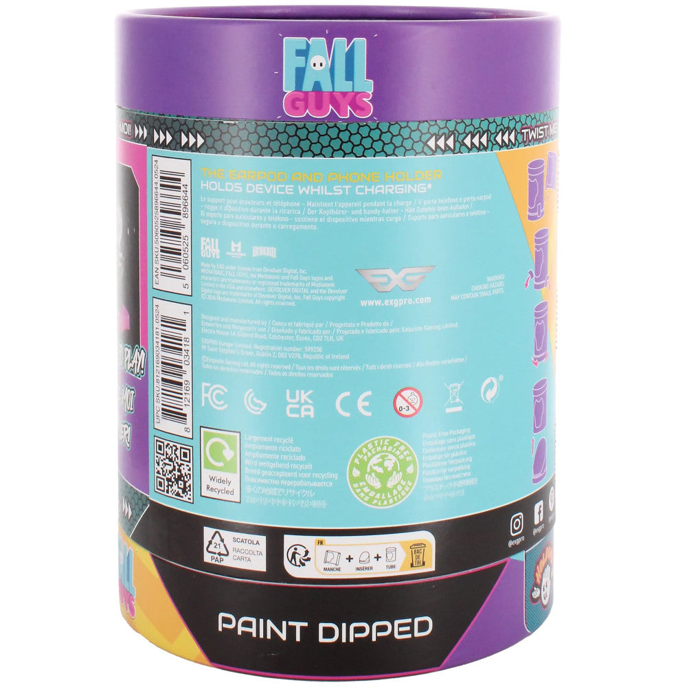 Exquisite Gaming: Fall Guys Paint Dipped Earbud & Phone Holder - Image 7