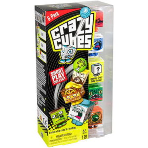 Crazy Cubes - 5 Pack Aqua Blast with Mystery Cube