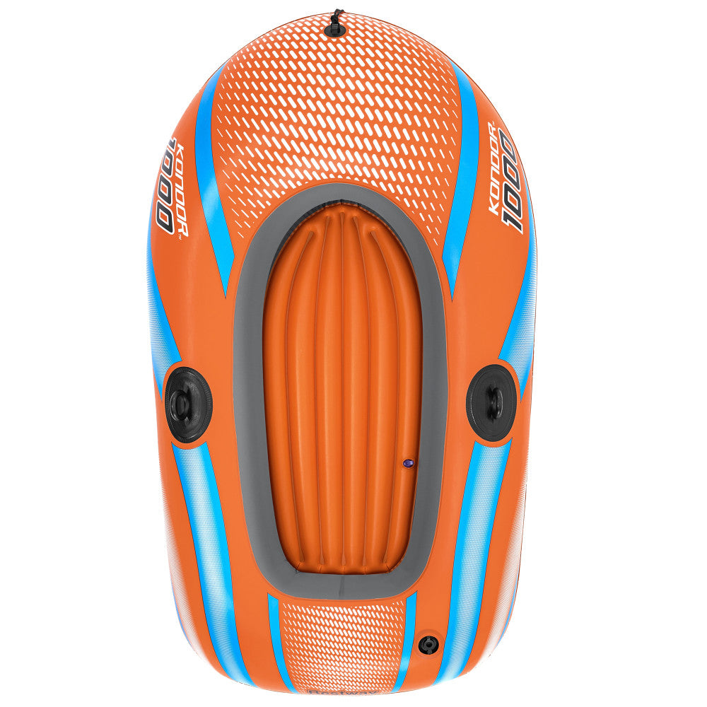 H2OGO! Kondor 1000 Inflatable Raft, 4'11" x 33", Orange & Blue - Image 3