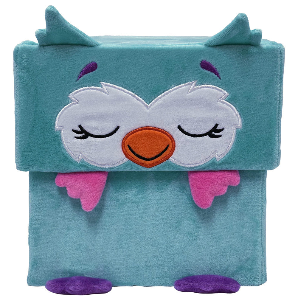 Happy Nappers Adorable Storables 15 inch Owl Plush - Teal & Pink - Image 2