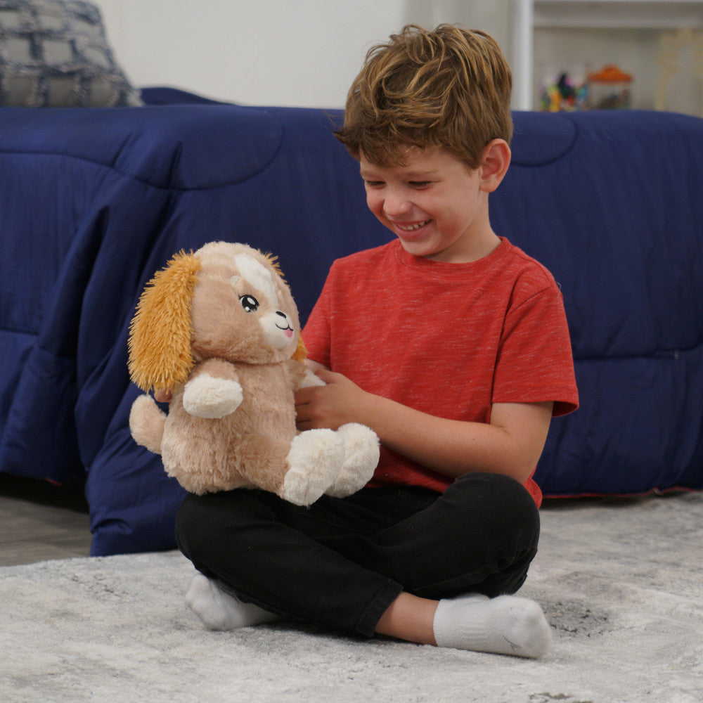 Happy Nappers Lullabrites Brown Dog - Musical Light-Up Bedtime Plush - Image 2