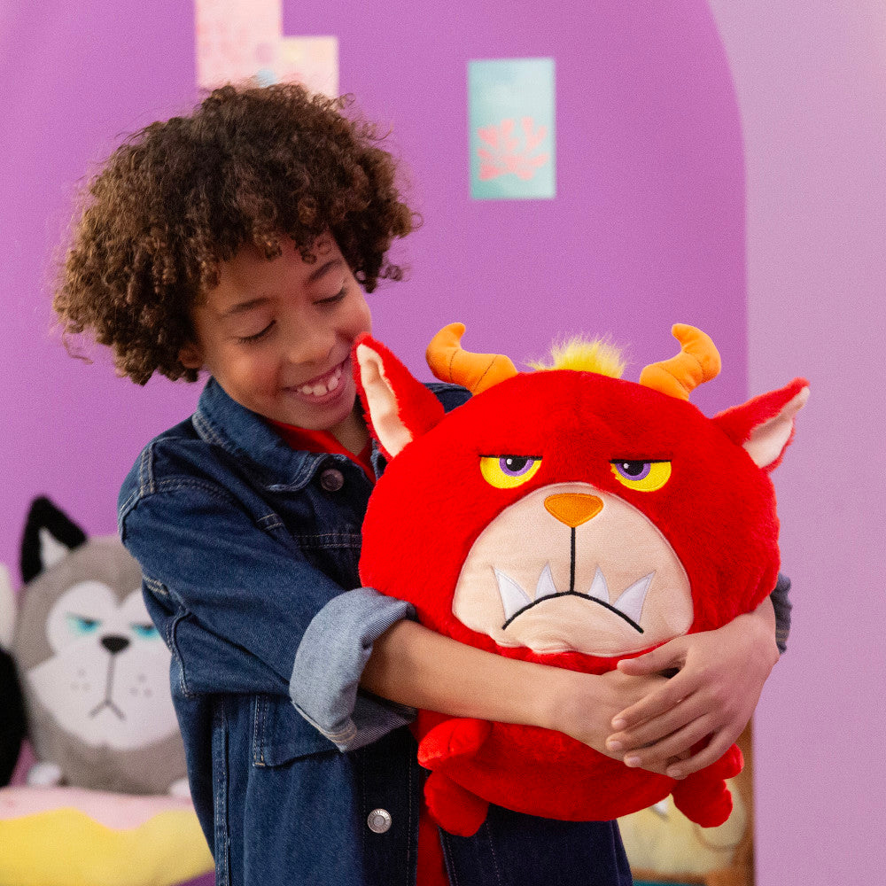 Hangry Petz Rogue Monster 12-Inch Talking Red Animal Plush - Image 3