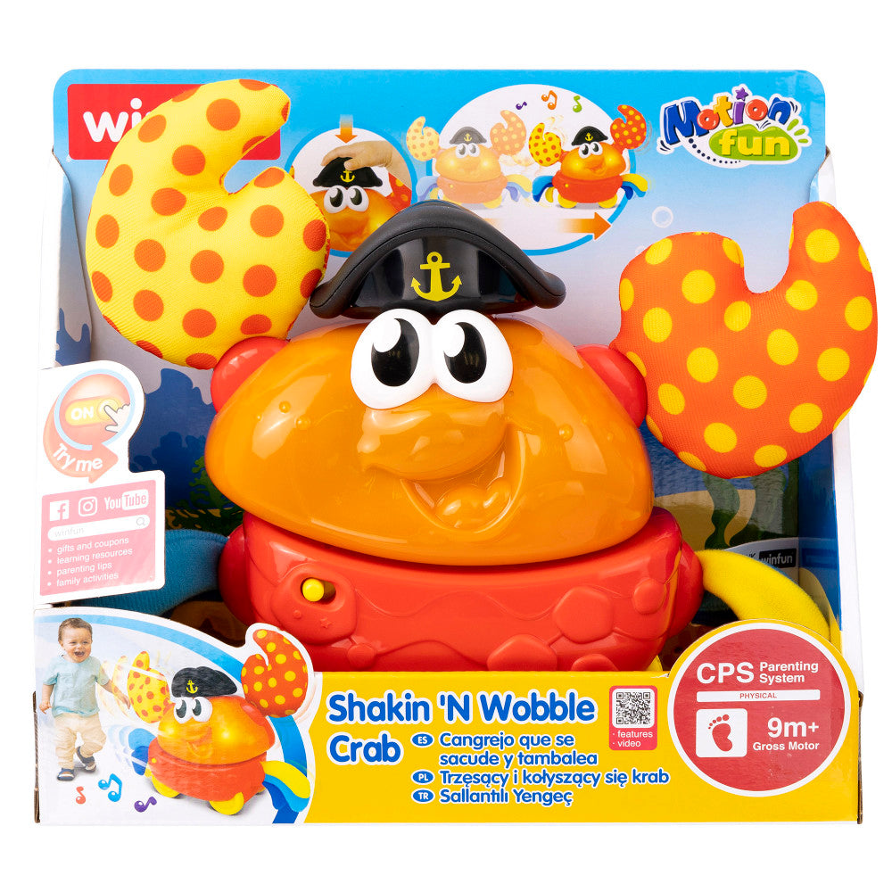 Winfun Shakin 'N Wobble Crab ?C Interactive Light & Sound Toy for Toddlers