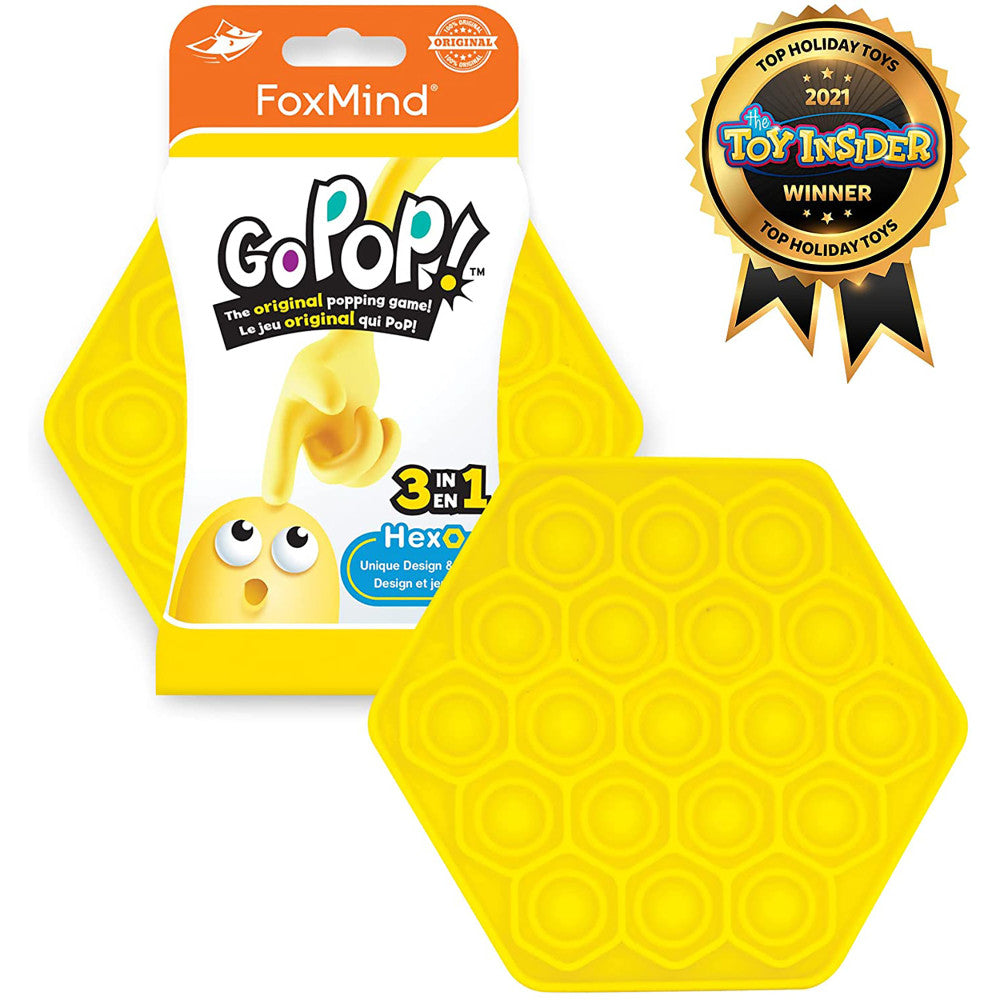 FoxMind Go Pop! Hexo Yellow - Strategic Bubble Popping Game - Image 2