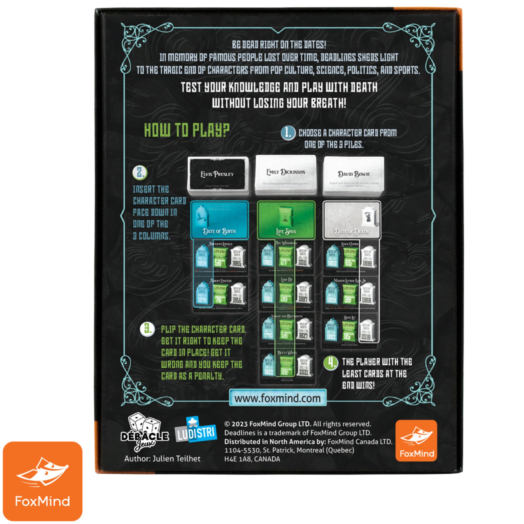 Deadlines FoxMind Pop Culture Trivia Card Game, Ages 12+ - Image 2