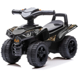 RealTree Quad Push Car - Black - Foot-To-Floor Ride-On for Toddlers 12mo+