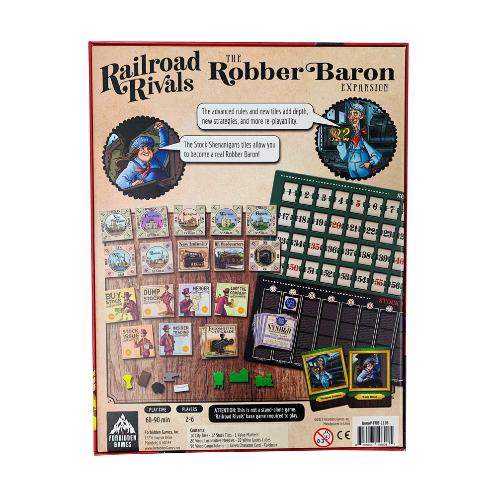 Railroad Rivals Robber Baron Expansion Board Game - Image 3