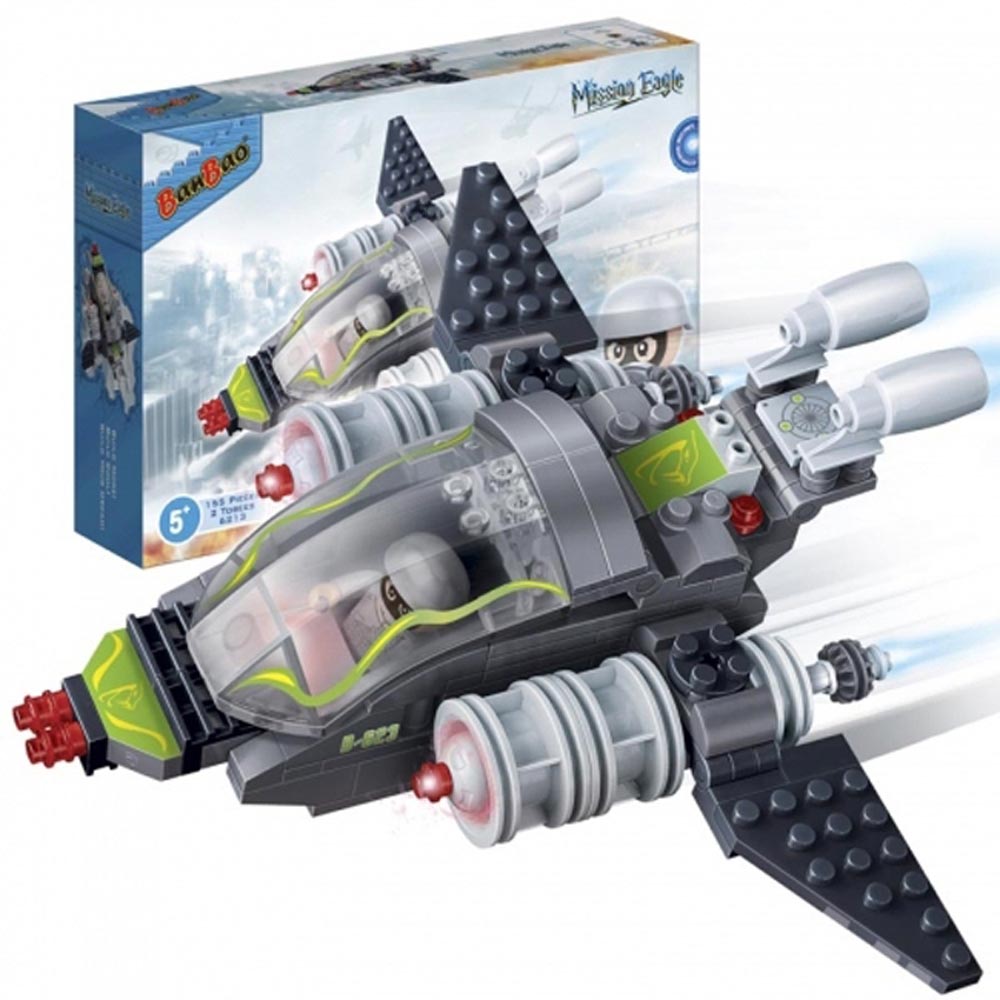 BanBao Mission Eagle Combat Fighter Building Set - 155 Pieces - Image 2