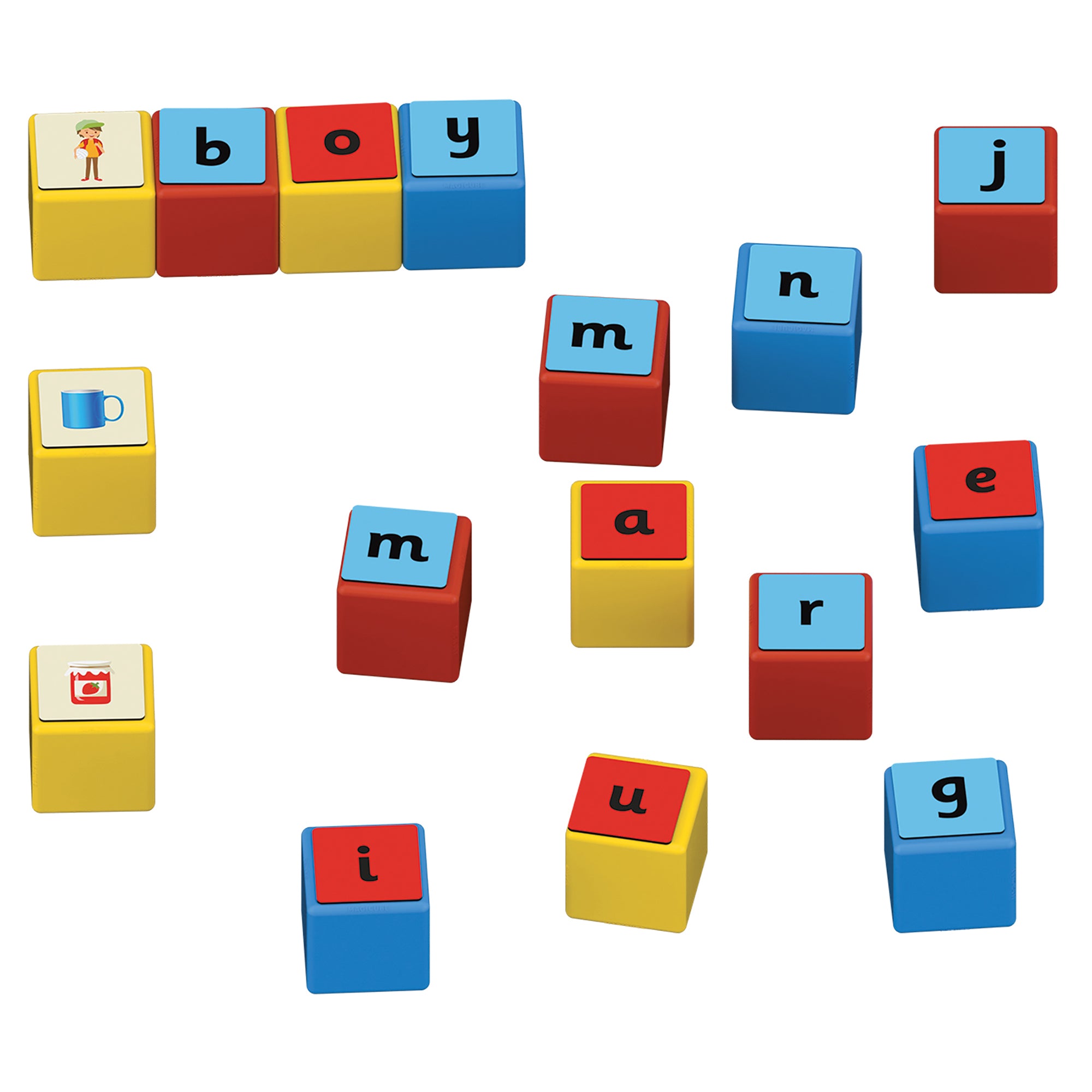 Geomag Magicube 79-Piece Word Building Set - Recycled Materials - Image 4