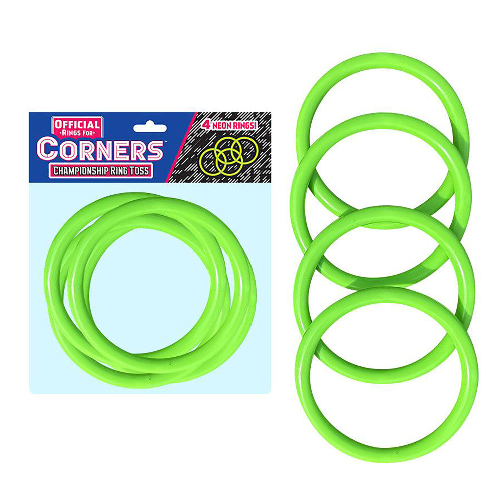 Corners Championship 4pc Green Ring Toss Set - Outdoor & Indoor Fun - Image 2