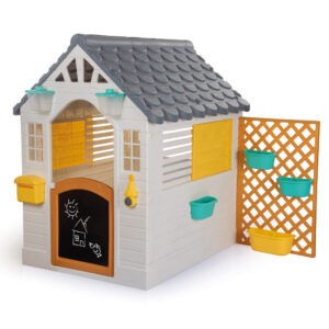 Dolu Garden Playhouse with Fence - Colorful Kids-Toddler Sanctuary