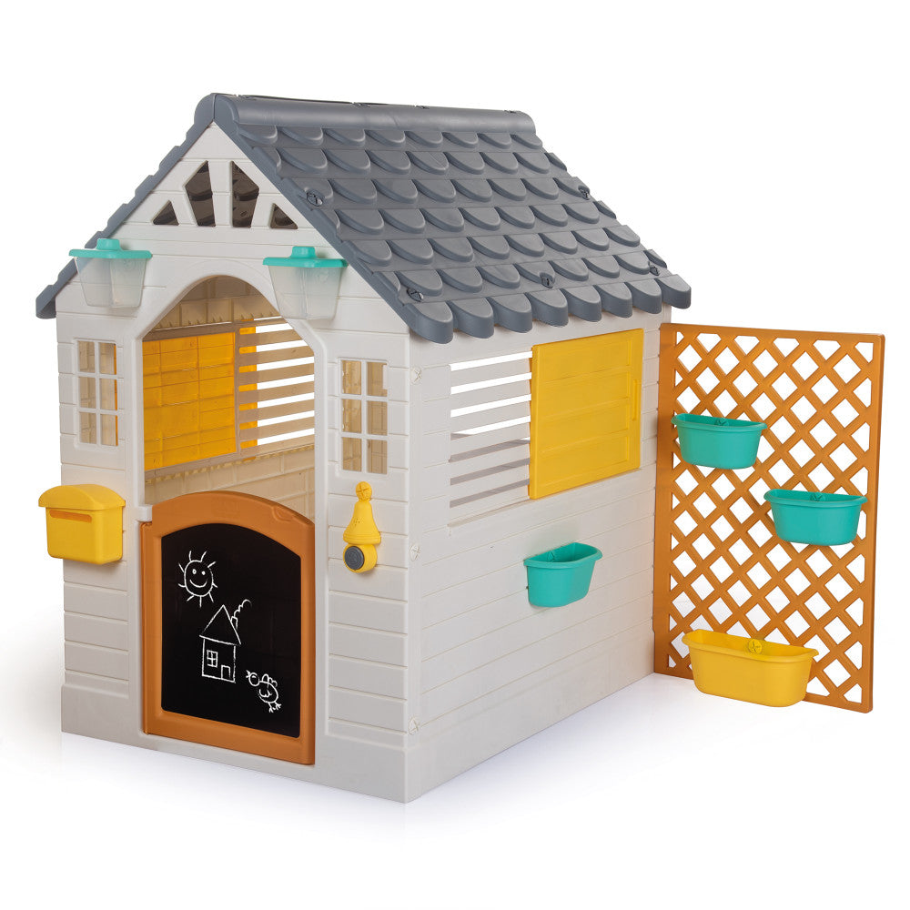 Dolu Garden Playhouse with Fence - Colorful Kids-Toddler Sanctuary