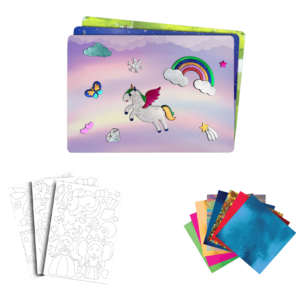 Foil Fun Unicorn & Princess Creative Foil Art Kit - Image 2