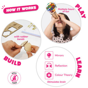 Smartivity Colorful Kaleidoscope STEM DIY Kit for Kids Ages 6-14