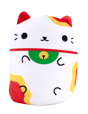 Cats vs Pickles Lucky Cat Neko 8 inch Jumbo Plush - Super Soft