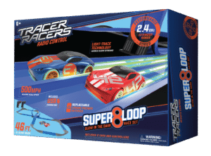 Tracer Racers Super 8 Speedway Glow-in-the-Dark RC Set