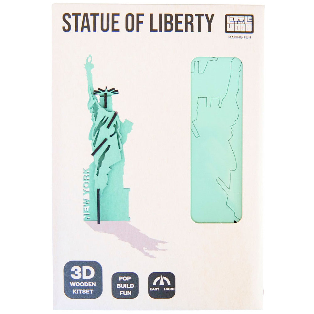Little & Wood: Statue of Liberty - Medium 3D Wooden Kit-Set - Image 3