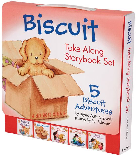 Biscuit 5-Book Take-Along Storybook Set with Carry Handle