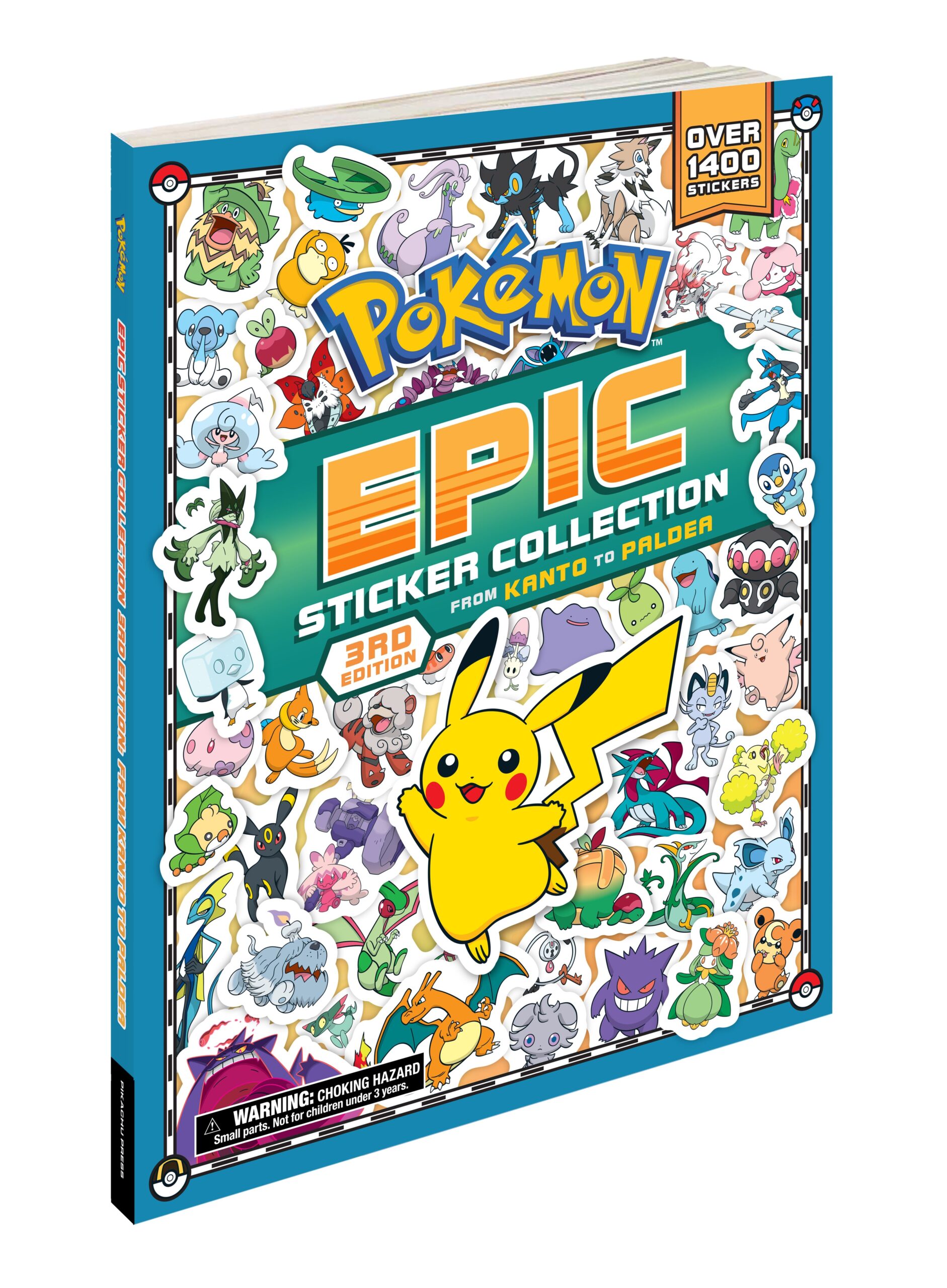 Pok??mon Epic Sticker Collection: FROM KANTO TO PALDEA, 3rd Edition Paperback