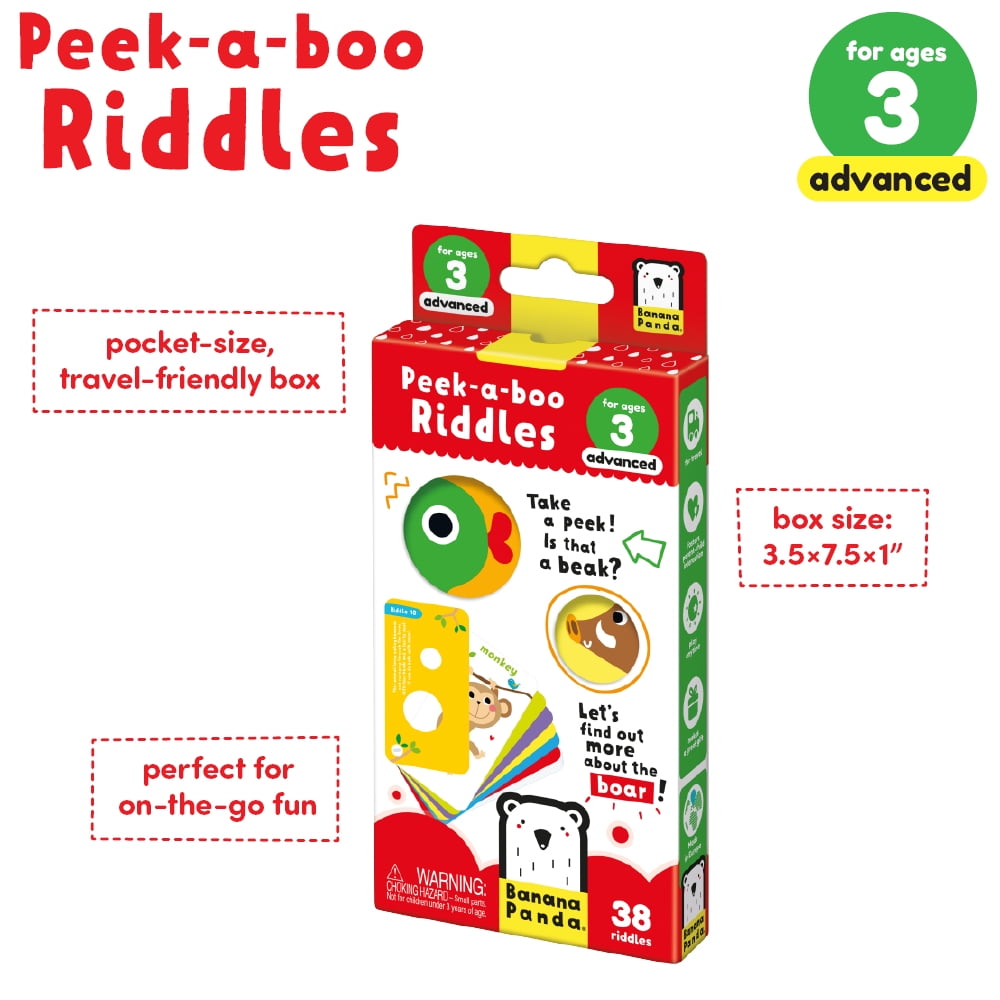 Banana Panda Peek Boo Riddles Advanced Set - Multicolor Riddle Cards for Kids Age 3+ - Image 2