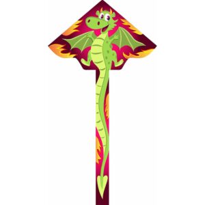 Sleek Simple Flyer Cinder - Vibrant Fun Wind Kite