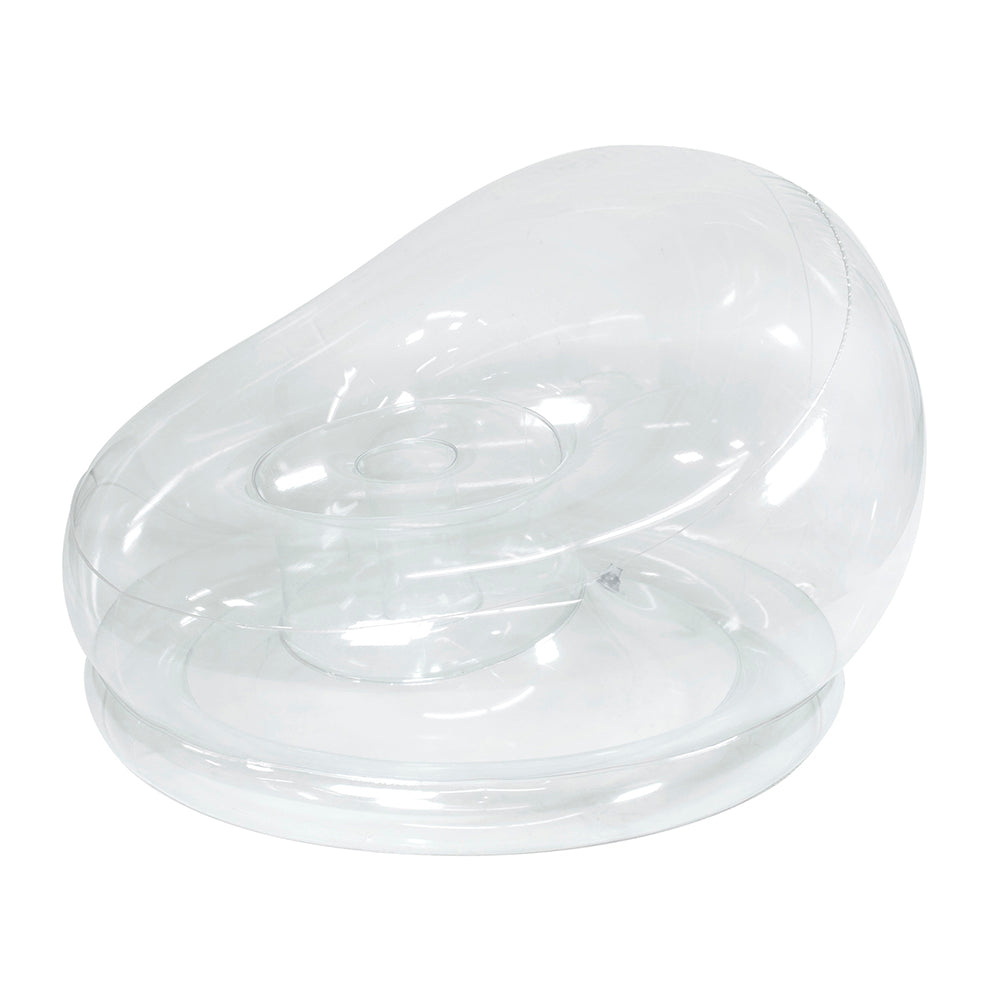 AirCandy BloChair - Elegant Crystal-Clear Inflatable Chair