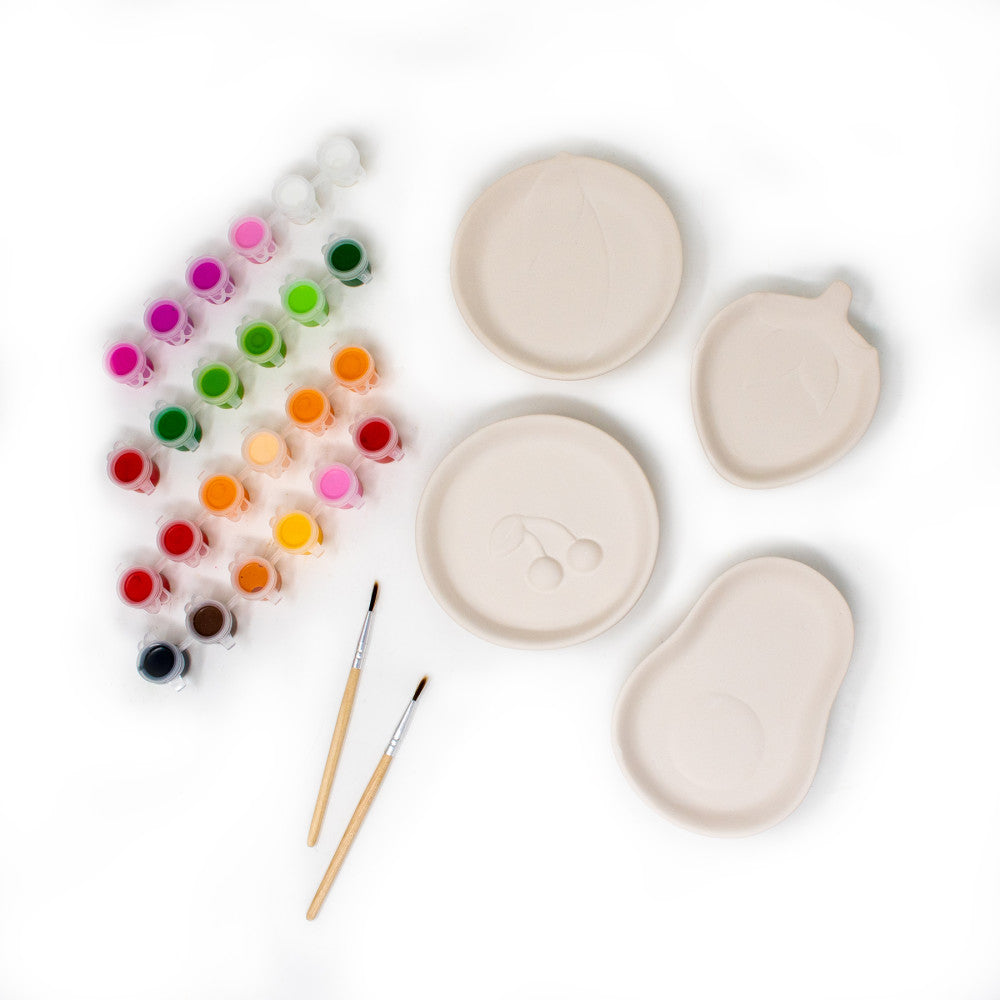 Art 101 DIY Ceramic Fruit Tray Painting Kit - Multicolor - Image 2