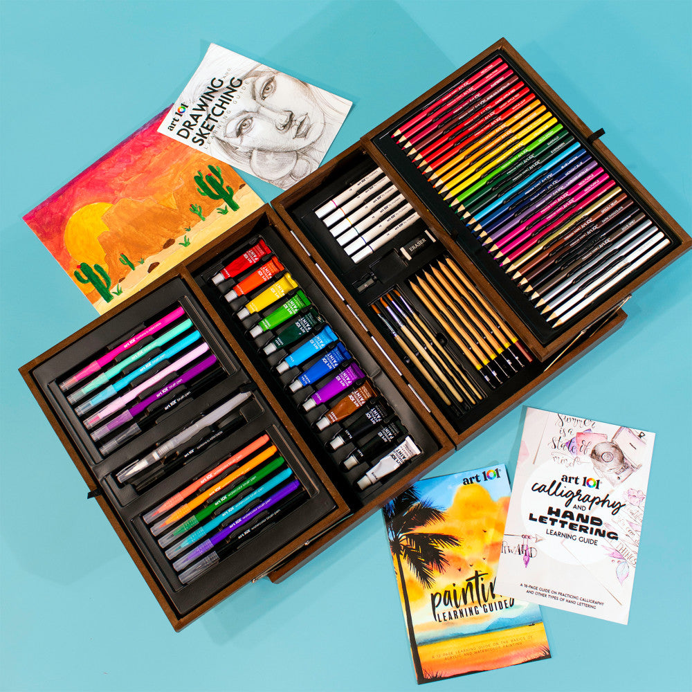 Art 101 Deluxe Multimedia Artist Set - 151-Piece Collection - Image 3