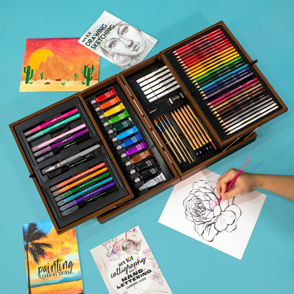 Art 101 Deluxe Multimedia Artist Set - 151-Piece Collection - Image 5