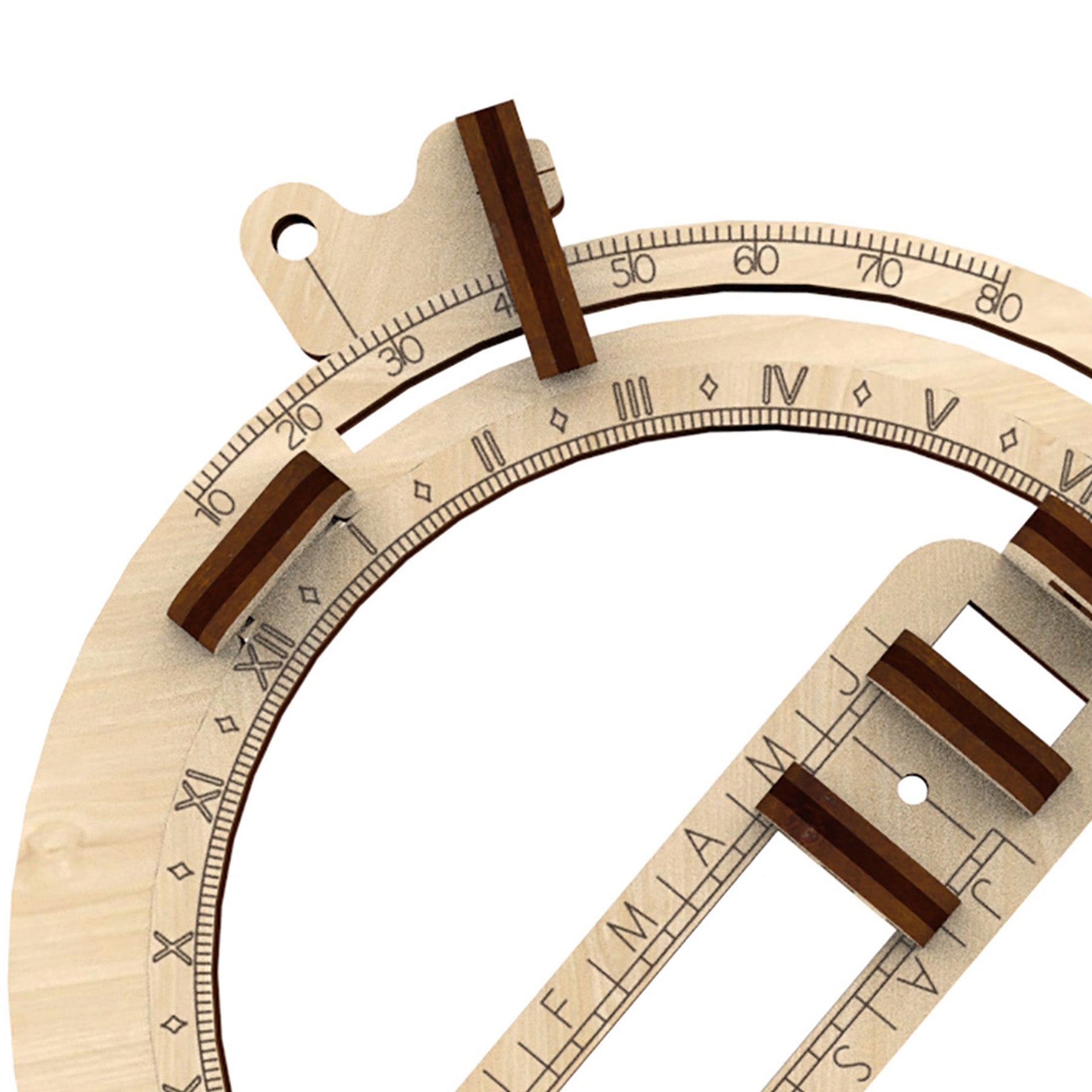 Artoya Vintage Pocket Sundial 3D Wooden STEM Kit, 5-Pack - Image 3