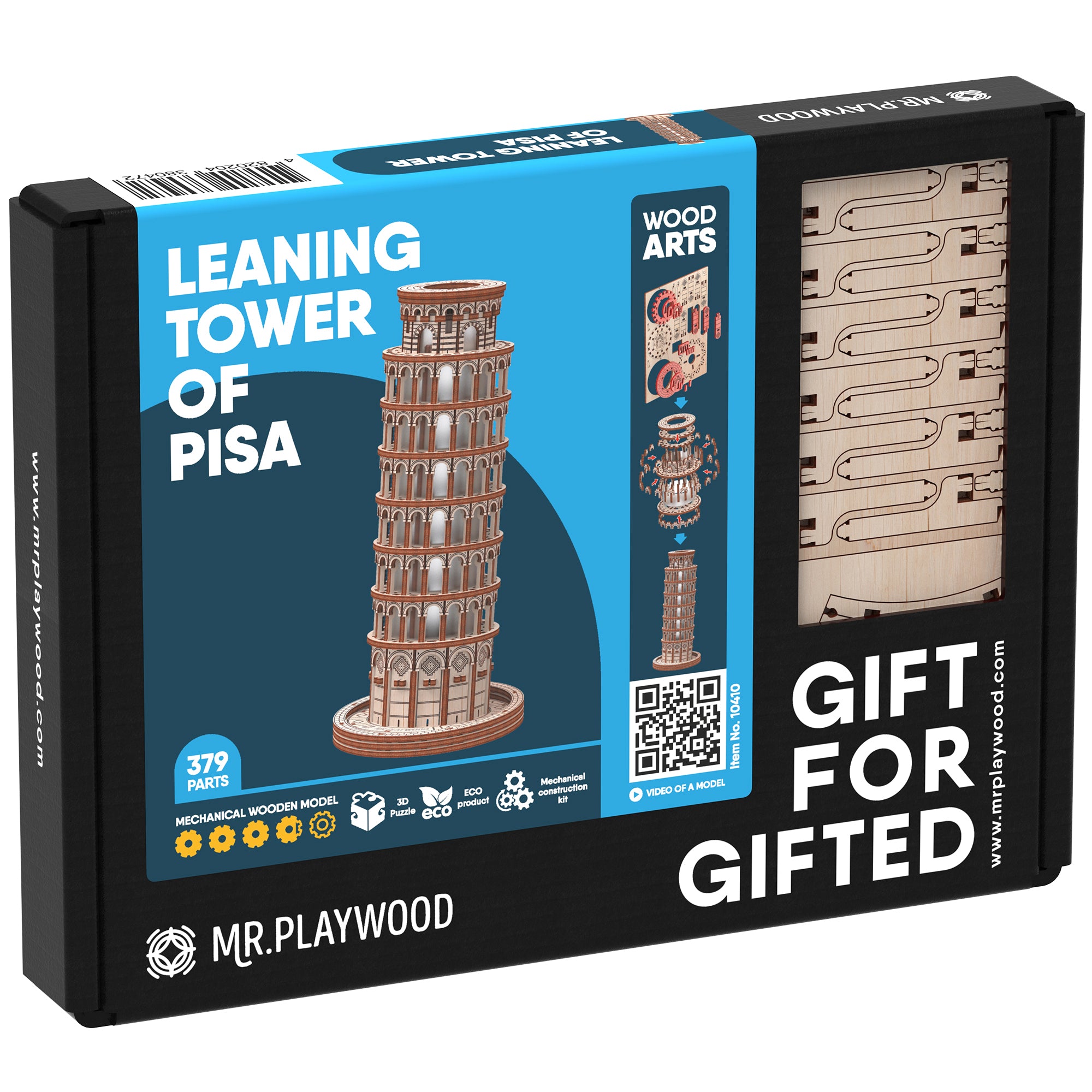 Mr.PLAYWOOD Leaning Tower of Pisa 3D Wooden STEM Puzzle Model - Image 2