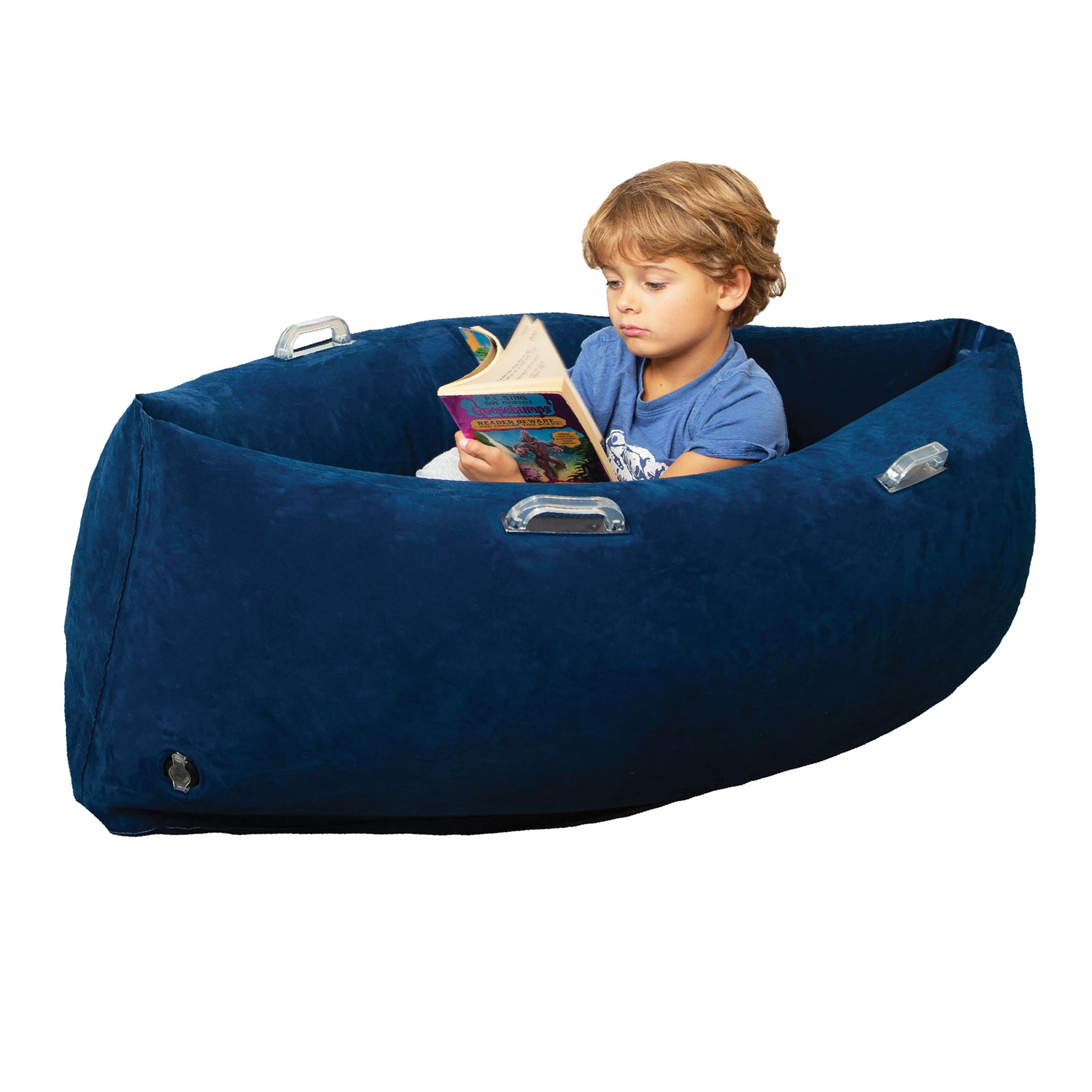 Bouncyband? Comfy Hugging Peapod Sensory Pod for Kids, 48 Inch - Blue - Image 3