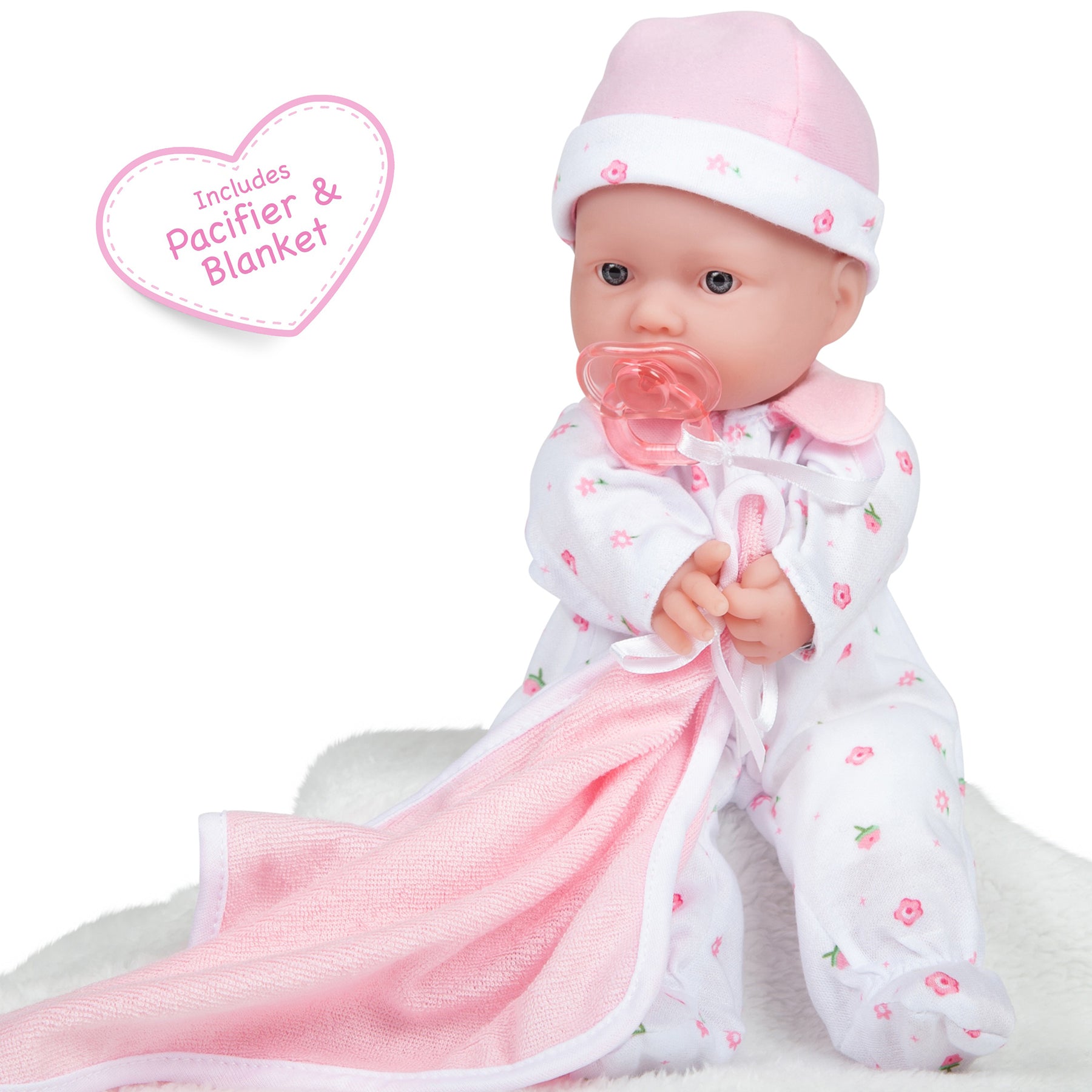 JC Toys La Baby Soft 11-inch Doll - Bright Blue Eyes - Image 6