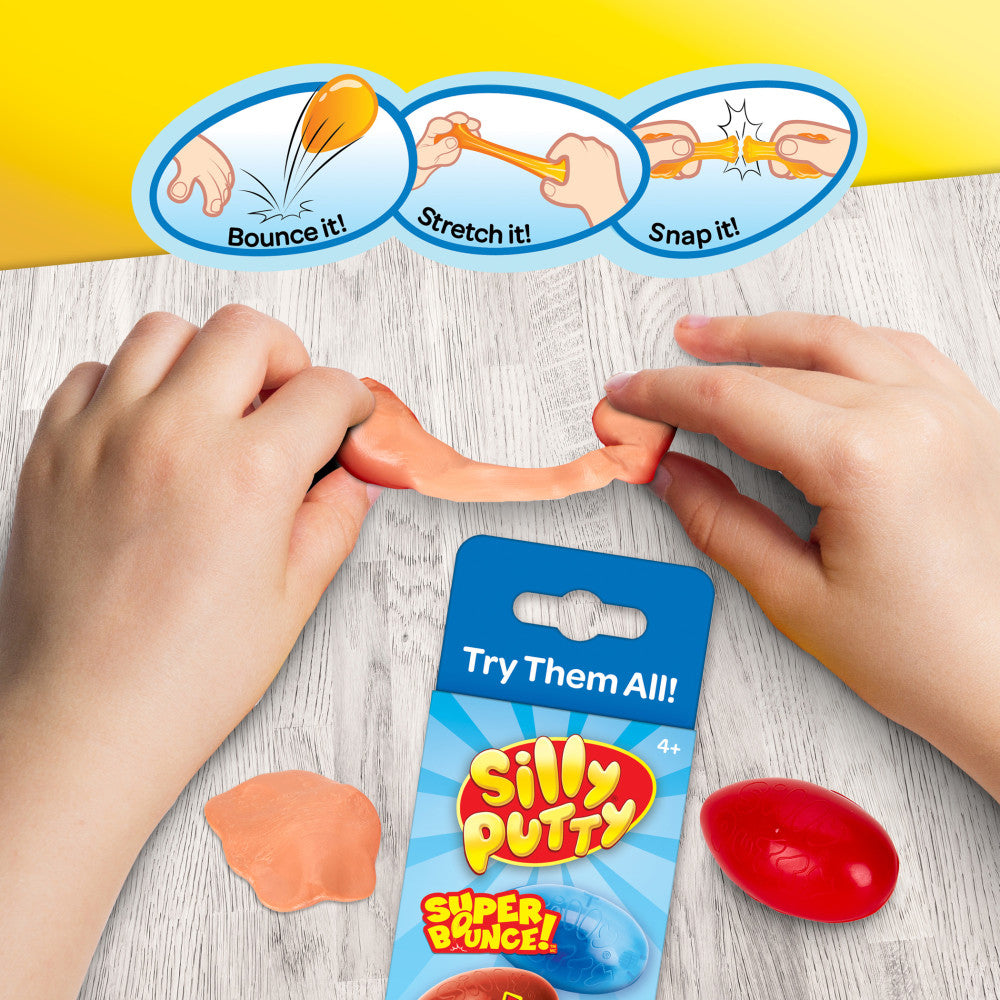 Crayola Silly Putty Variety Pack - Superbounce, Lava, Superbright, Metallic - 16 Eggs - Image 4