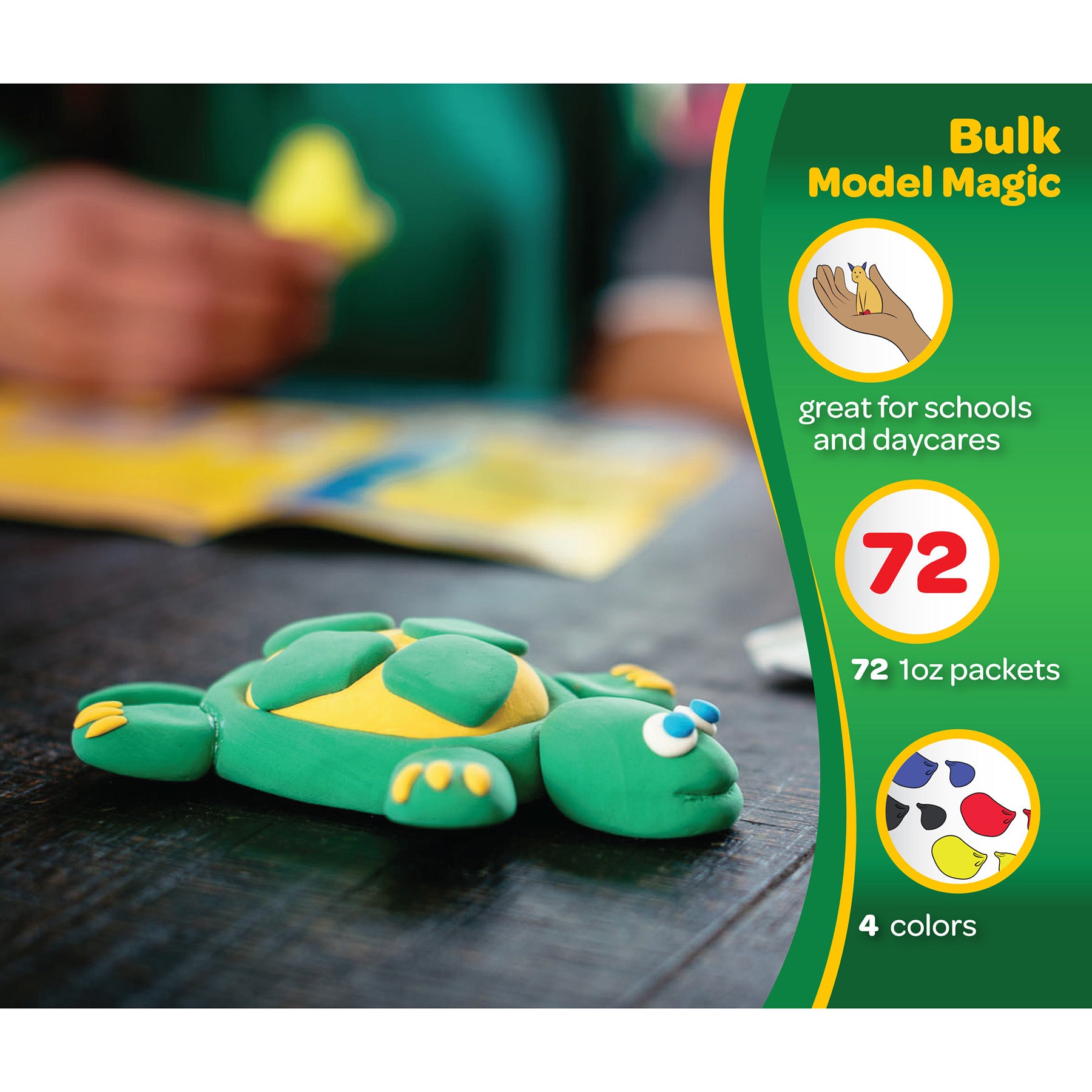 Crayola Model Magic Primary Colors Classpack - Assorted, 75 Packs - Image 3