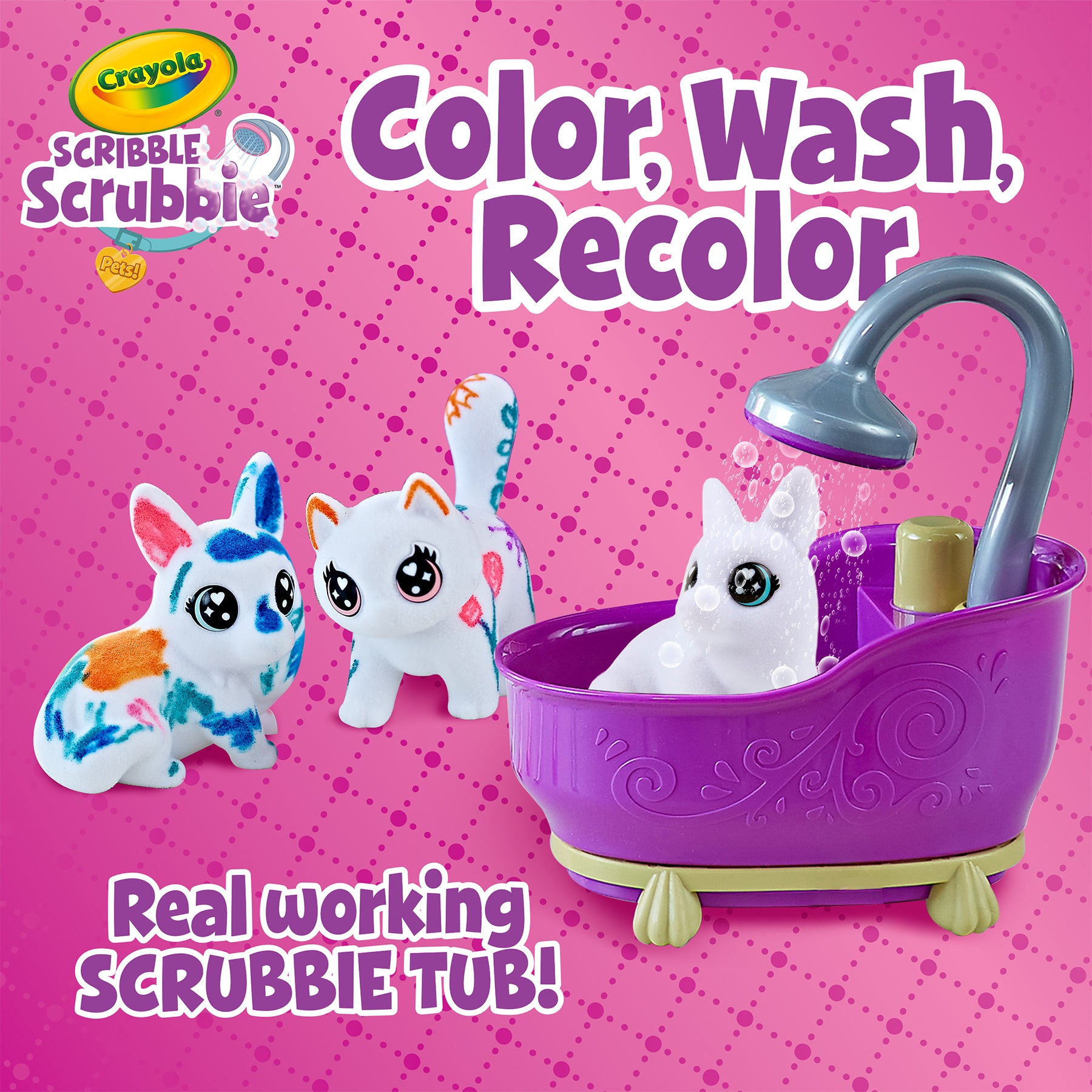 Crayola Scribble Scrubbie Pets! Color & Wash Playset - Image 8